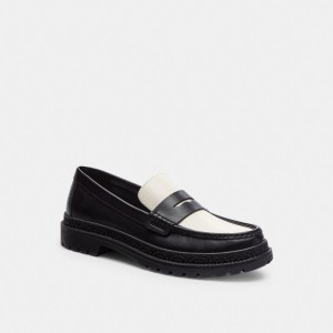 Black Coach Cooper Men Loafers | SG_CH73129