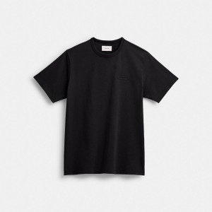 Black Coach Essential Men T Shirts | SG_CH51499