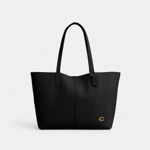 Black Coach North 32 Brass Women Tote Bag | SG_CH59801