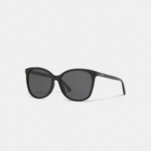 Black Coach Signature Workmark Square Women Sunglasses | SG_CH31783