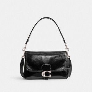 Black Coach Soft Tabby Women Shoulder Bags | SG_CH41946