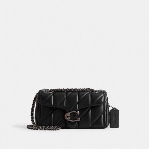 Black Coach Tabby 20 With Quilting Nappa Leather Women Shoulder Bags | SG_CH14379