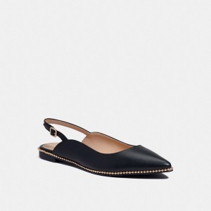 Black Coach Vae Skimmer Women Loafers | SG_CH50592