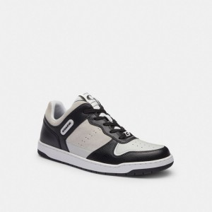 Black / White Coach C201 Men Sneakers | SG_CH84518