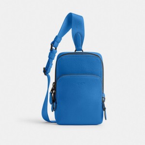 Blue Coach Gotham Sling Pack 13berry Men Crossbody Bags | SG_CH20953