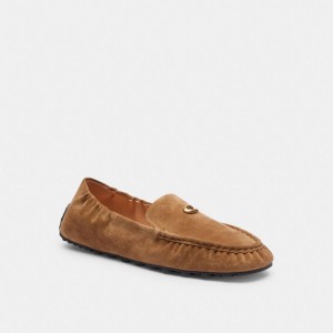 Brown Coach Ronnie Coconut Women Loafers | SG_CH23637