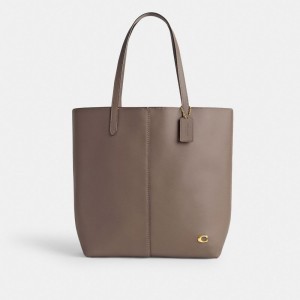 Dark Grey Coach North Brass Women Tote Bag | SG_CH20938