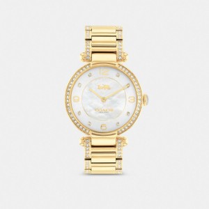 Gold Coach Cary 34 Mm Women Watches | SG_CH17499