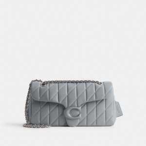 Grey Blue Coach Tabby 33 With Quilting Nappa Leather Women Shoulder Bags | SG_CH30116