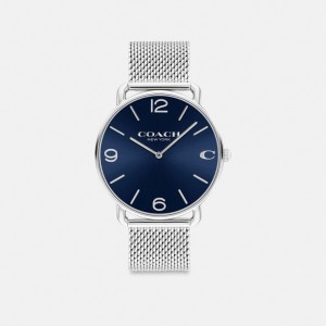 Grey / Blue Coach Elliot 41 Mm Stainless Steel Men Watches | SG_CH42526