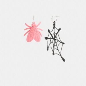 Multicolor Coach Fly Web Mismatch Women Earrings | SG_CH96038