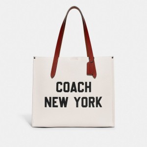 Multicolor Coach Relay With Graphic Polished Pebble Leather Men Tote Bag | SG_CH77236