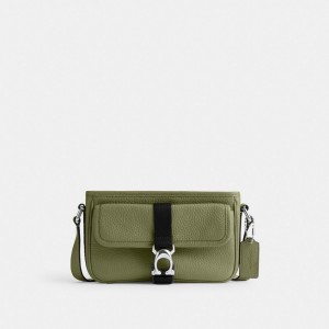 Olive Coach Beck Slim Moss Men Crossbody Bags | SG_CH43245