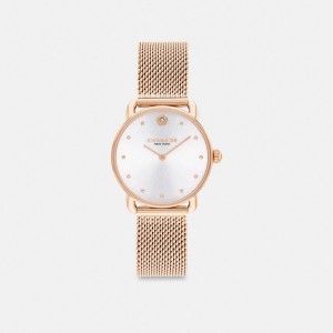 Rose Gold Coach Elliot 28 Mm Women Watches | SG_CH17270