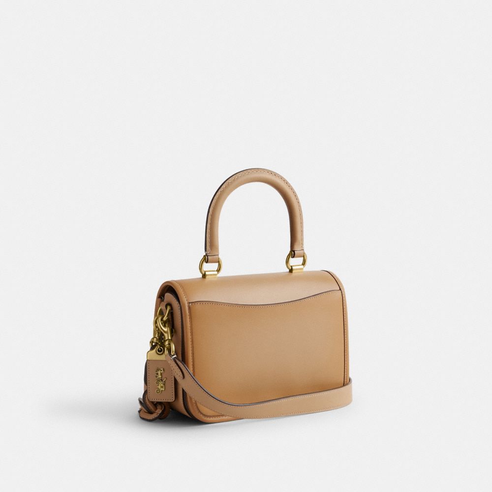 Beige Coach Rogue Top Handle Glovetanned Leather Women Handbag | SG_CH31002