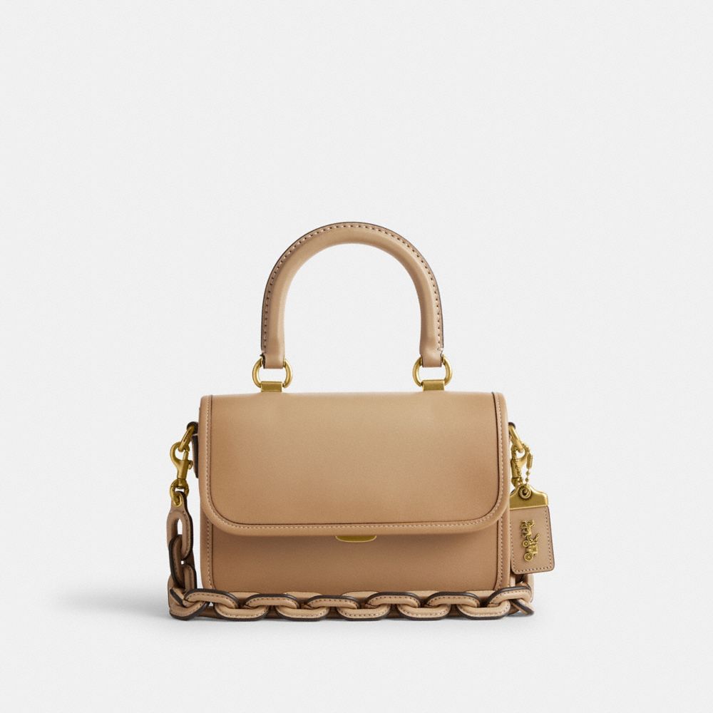 Beige Coach Rogue Top Handle Glovetanned Leather Women Handbag | SG_CH31002