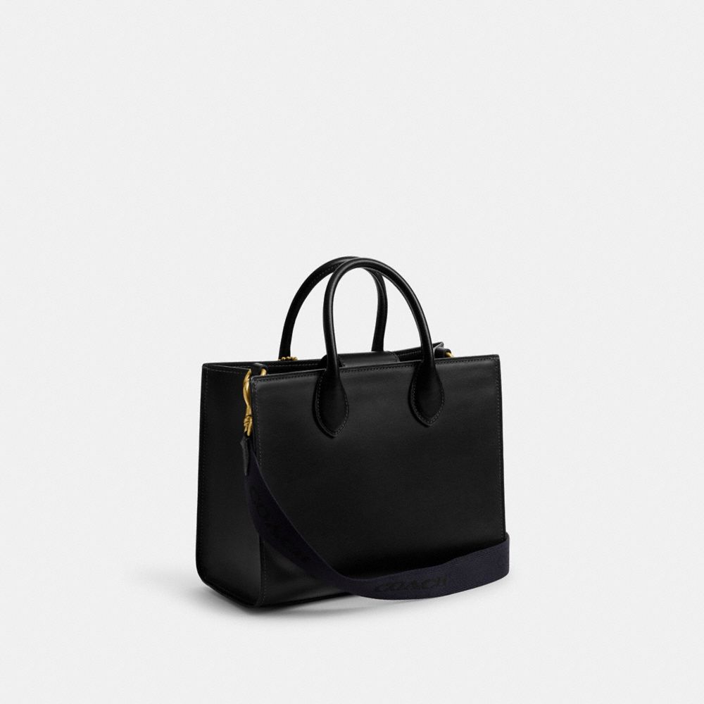 Black Coach Ace 26 Brass Women Tote Bag | SG_CH78136