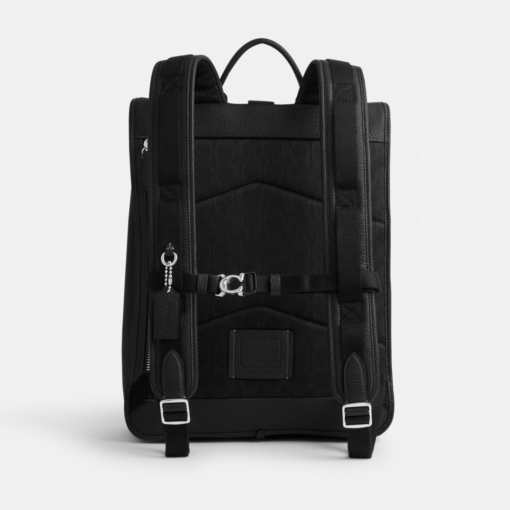 Black Coach Beck Roll Top Men Backpacks | SG_CH87180