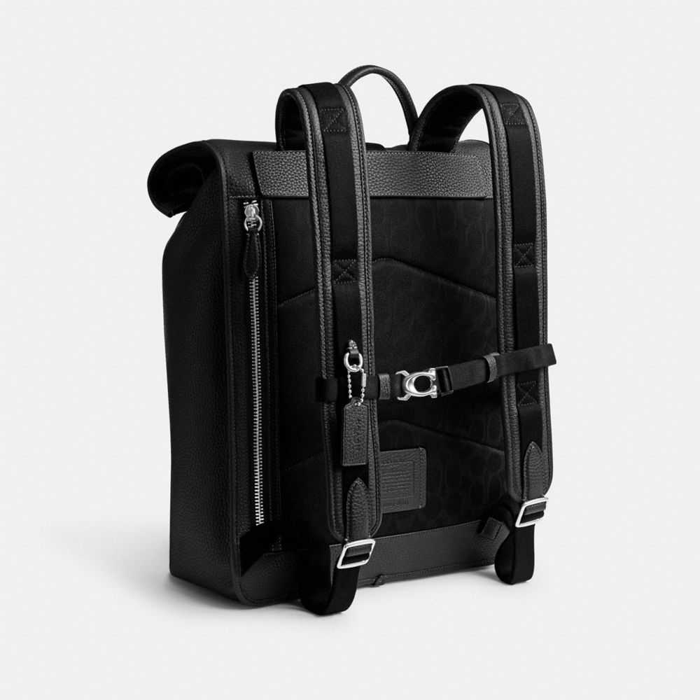 Black Coach Beck Roll Top Men Backpacks | SG_CH87180