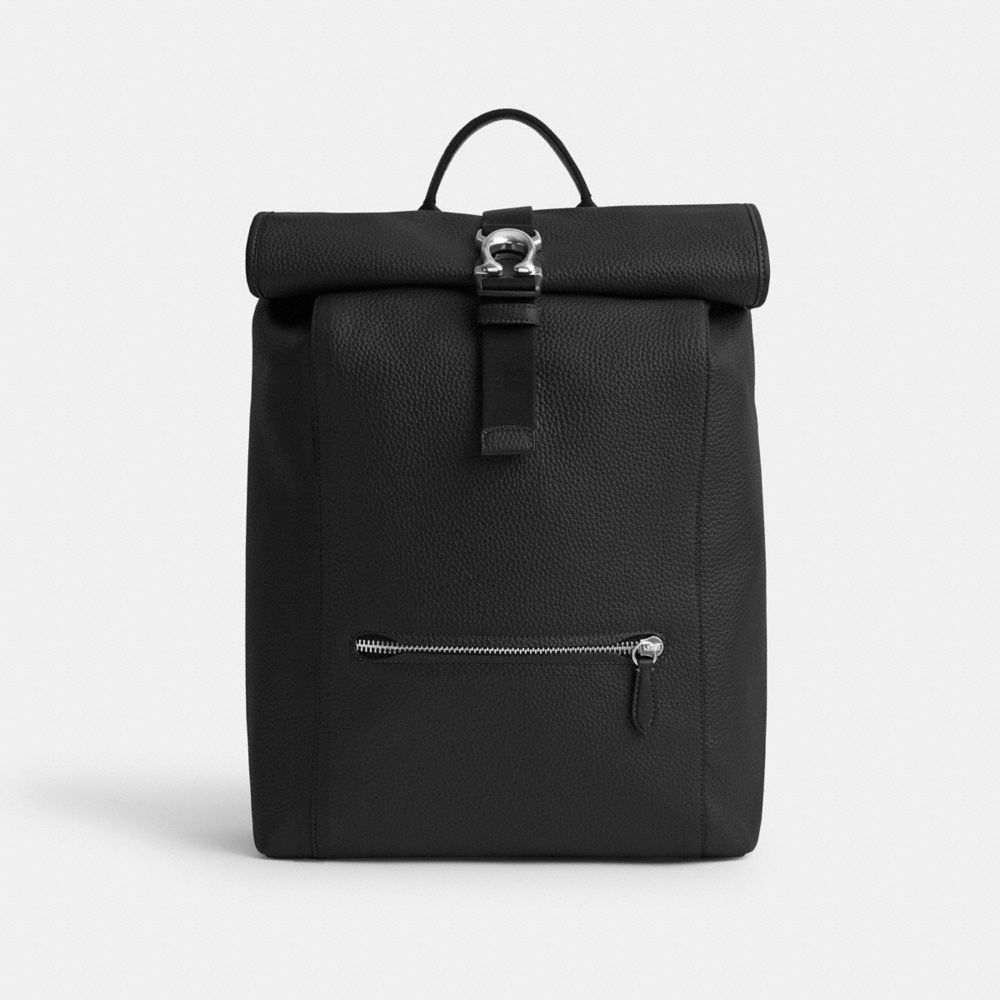 Black Coach Beck Roll Top Men Backpacks | SG_CH87180