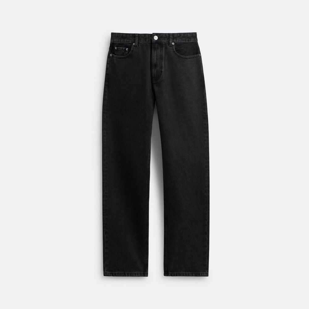 Black Coach Black Taper In Organic Cotton Men Jeans | SG_CH67686