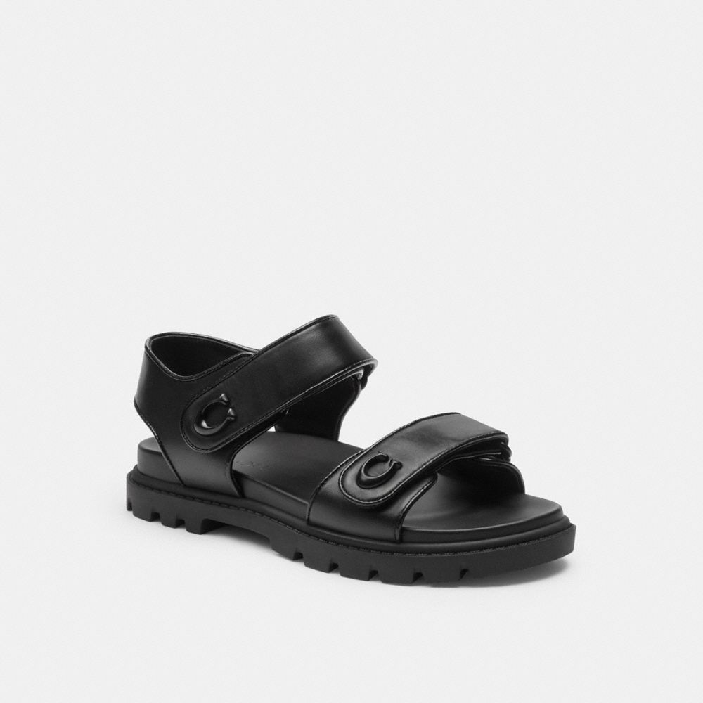 Black Coach Brynn Women Sandals | SG_CH96359