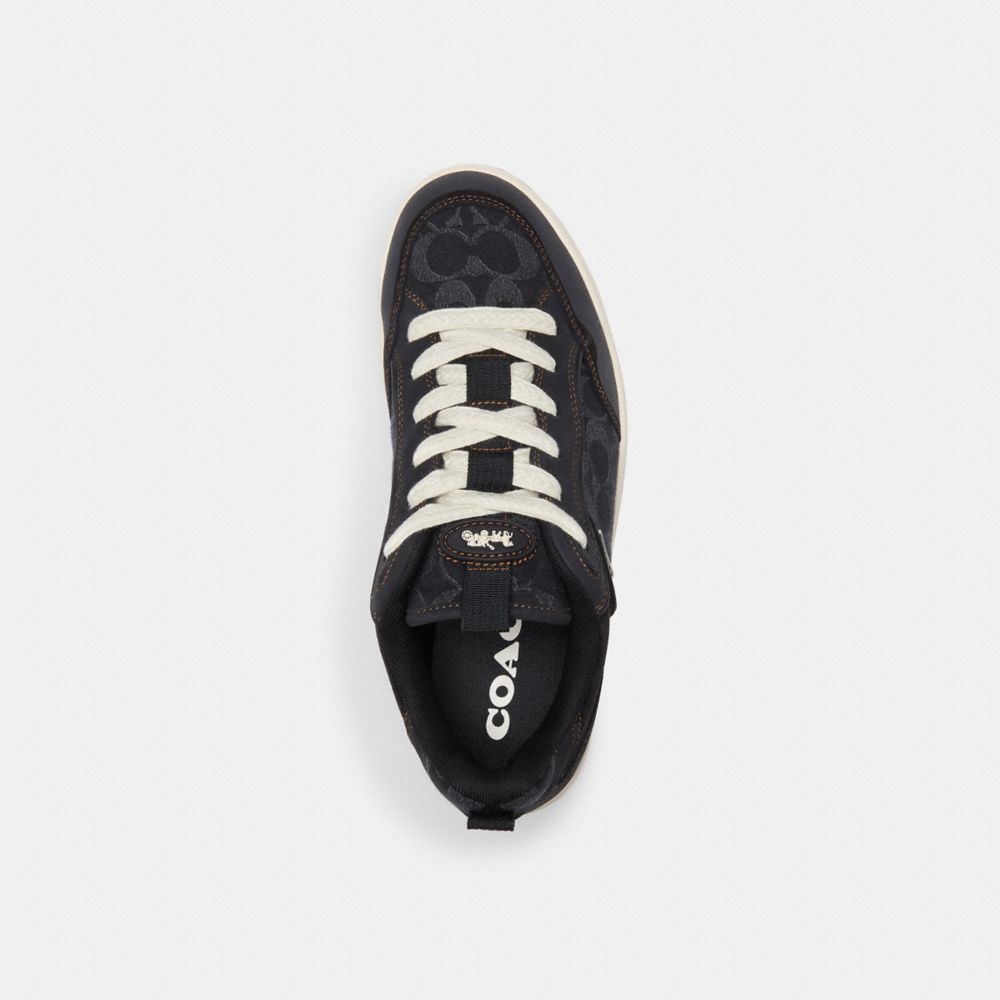 Black Coach C203 Men Sneakers | SG_CH89889