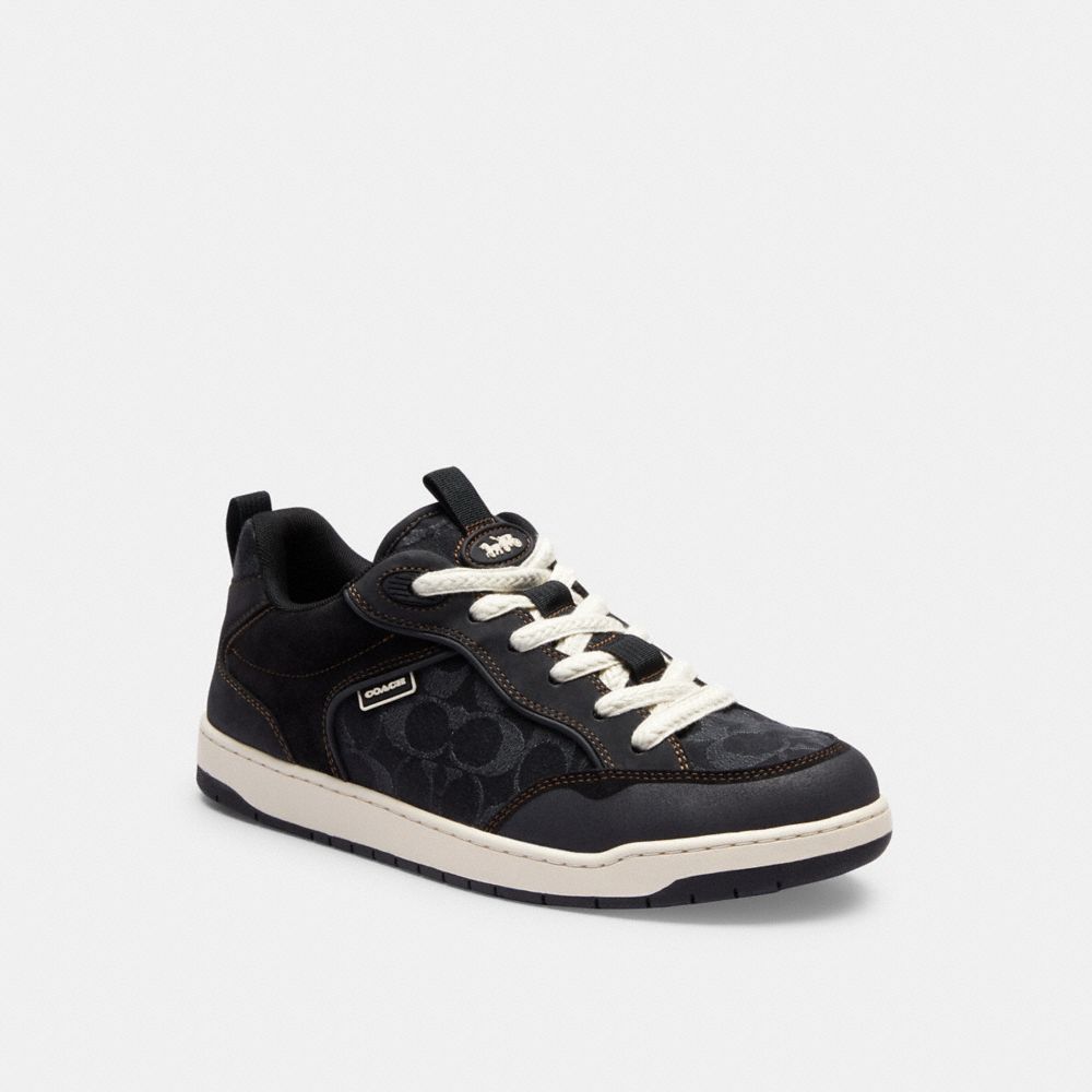 Black Coach C203 Men Sneakers | SG_CH89889