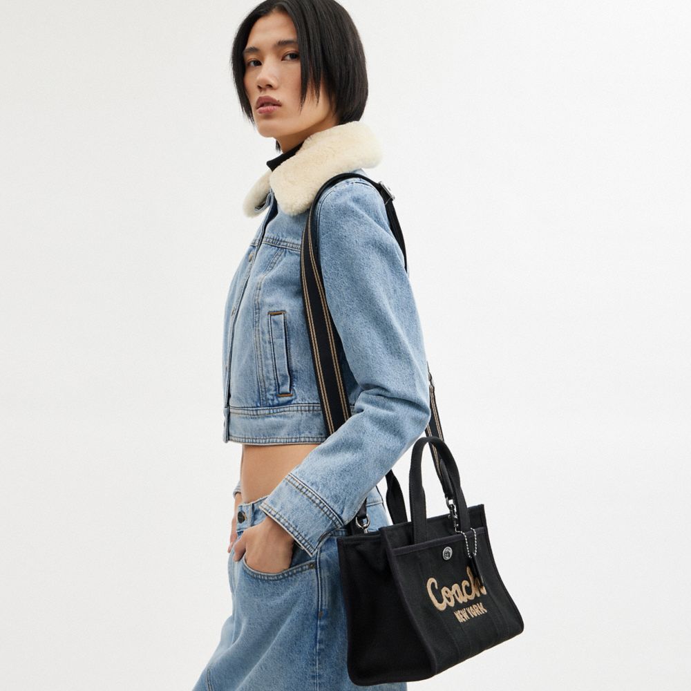 Black Coach Cargo 26 Women Tote Bag | SG_CH55017