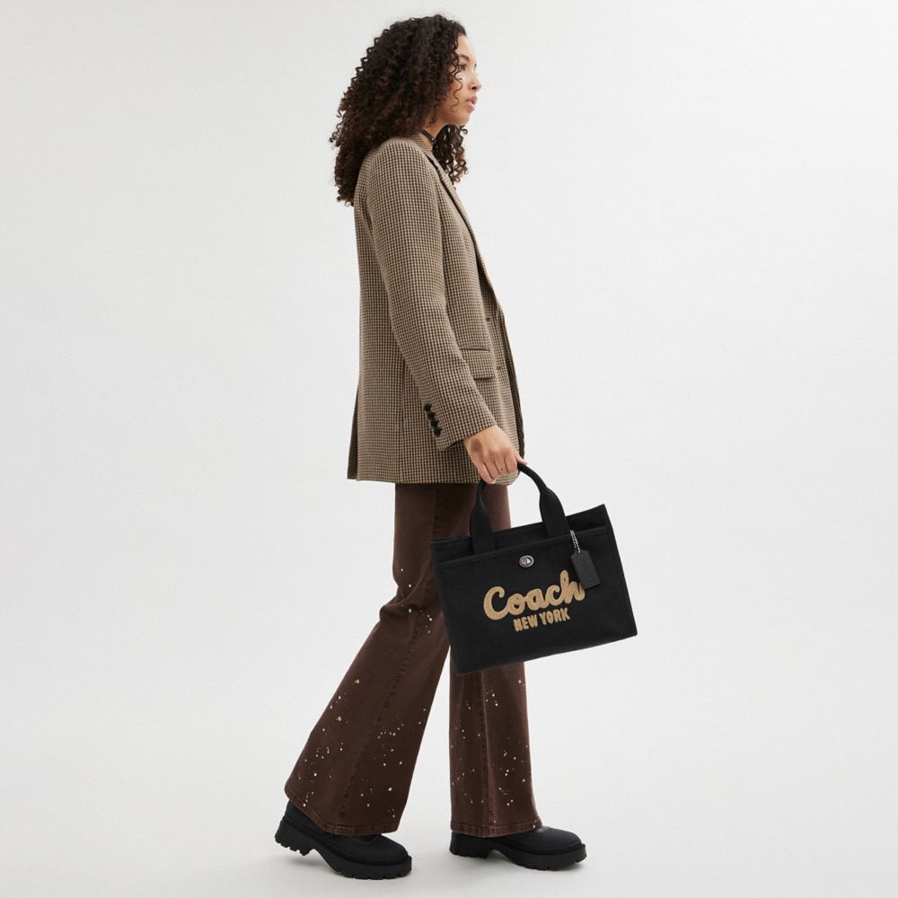 Black Coach Cargo Women Tote Bag | SG_CH48611