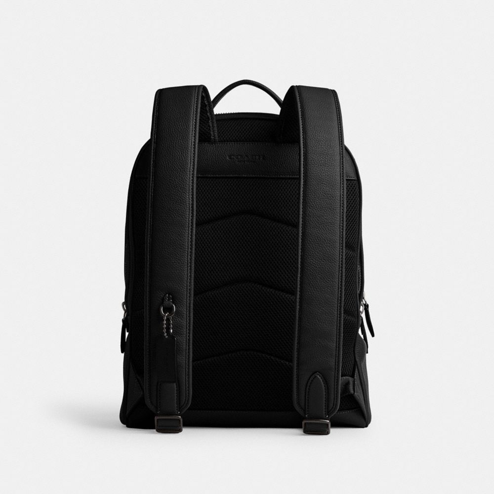 Black Coach Charter Polished Pebble Leather Men Backpacks | SG_CH45244