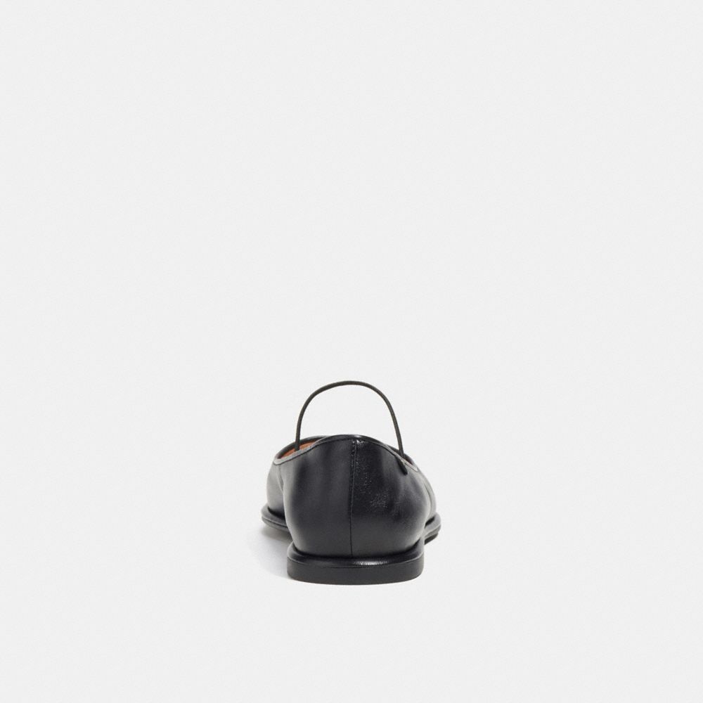 Black Coach Emilia Mary Jane Leather Women Loafers | SG_CH56146