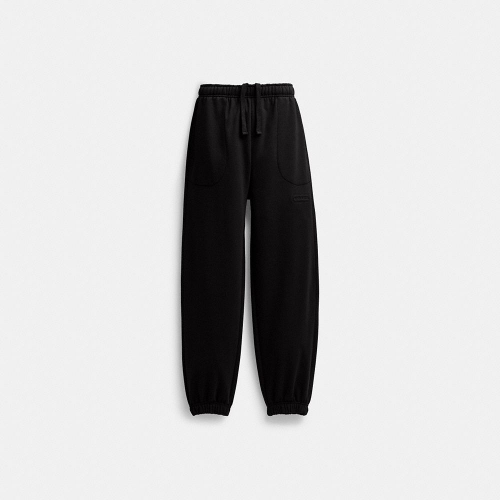 Black Coach Essential Solid Men Joggers | SG_CH57641