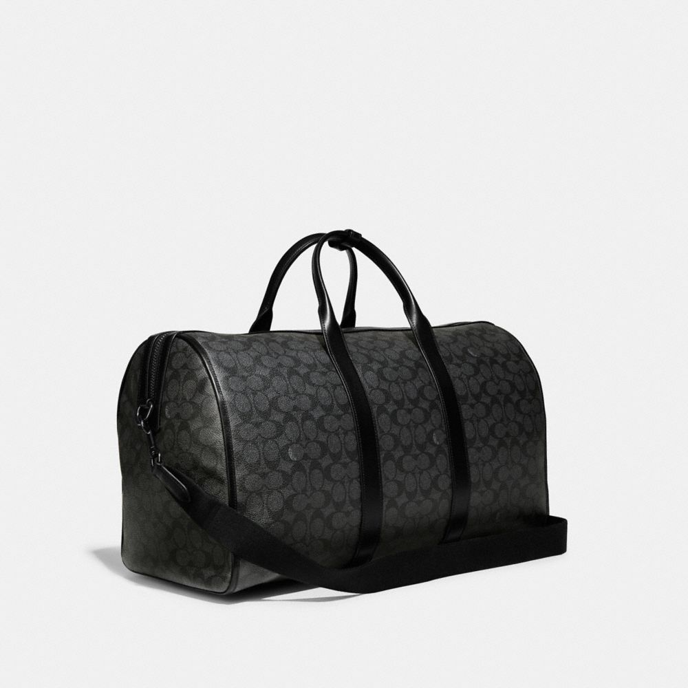 Black Coach Gotham In Signature Canvas Copper Men Duffle Bags | SG_CH87521