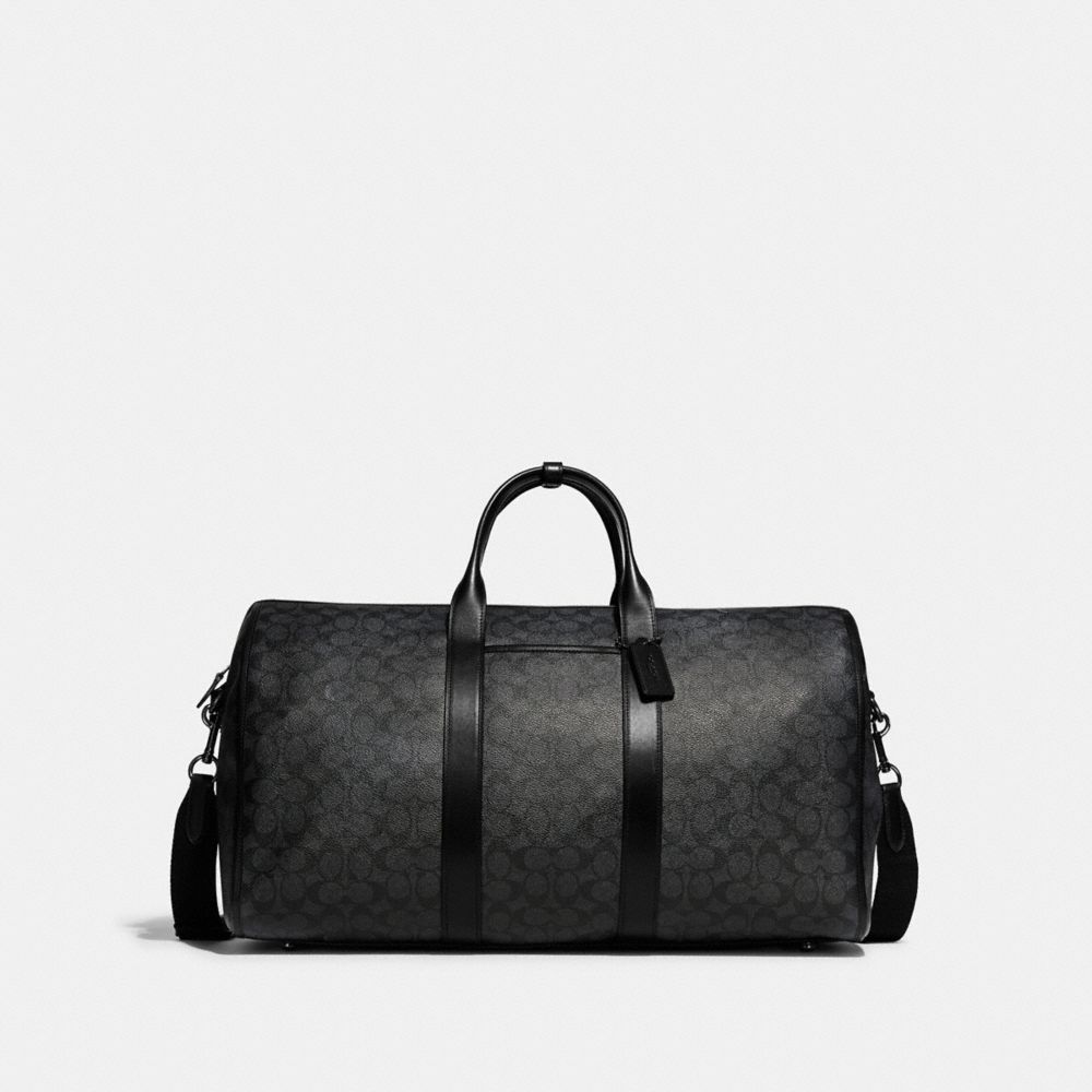 Black Coach Gotham In Signature Canvas Copper Men Duffle Bags | SG_CH87521