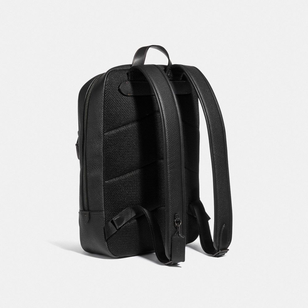 Black Coach Gotham Pebbled Leather Men Backpacks | SG_CH73388