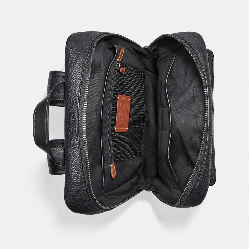 Black Coach Gotham Pebbled Leather Men Backpacks | SG_CH73388