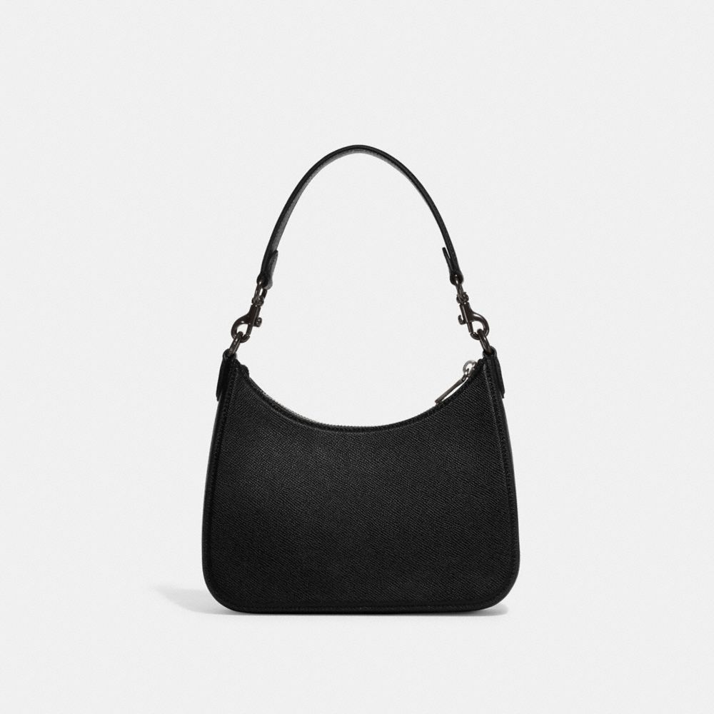 Black Coach Hobo With Signature Women Crossbody Bags | SG_CH77070