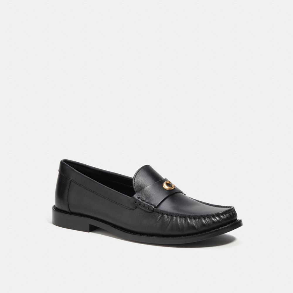 Black Coach Jolene Women Loafers | SG_CH33518