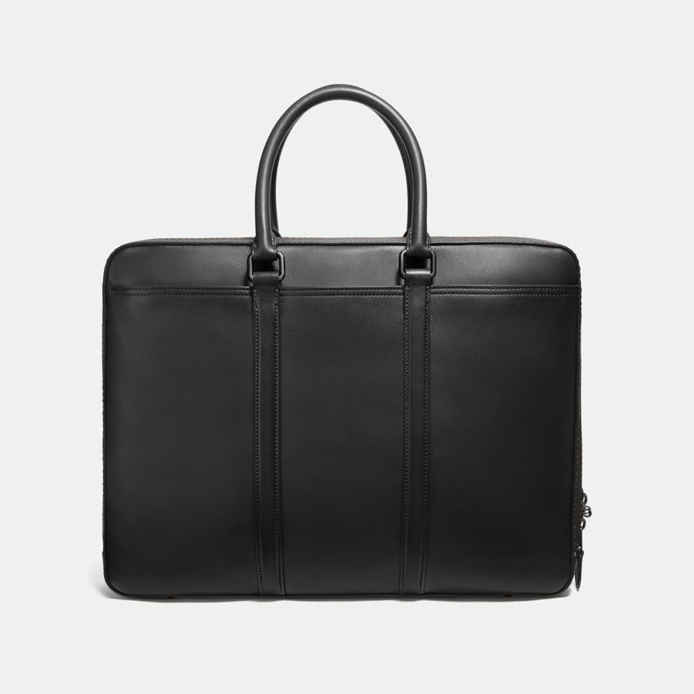 Black Coach Metropolitan Slim Copper Men Briefcase | SG_CH20130