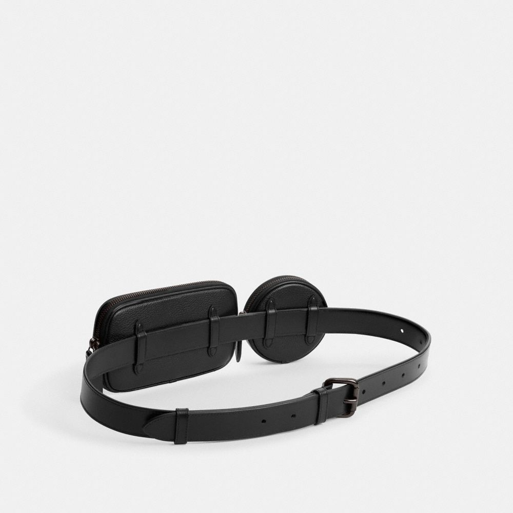 Black Coach Multi Pouch Belt Men Belt Bags | SG_CH35213