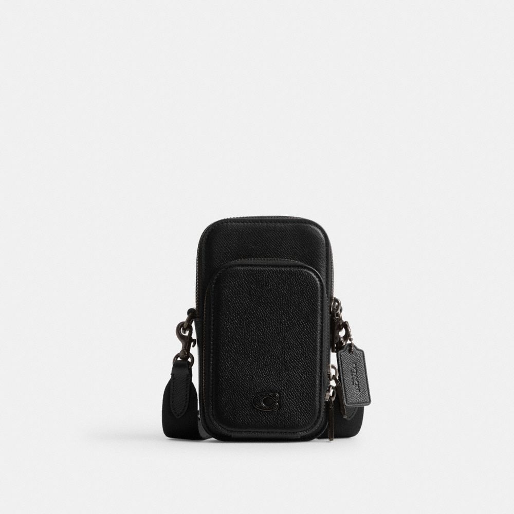 Black Coach Phone Men Crossbody Bags | SG_CH57880