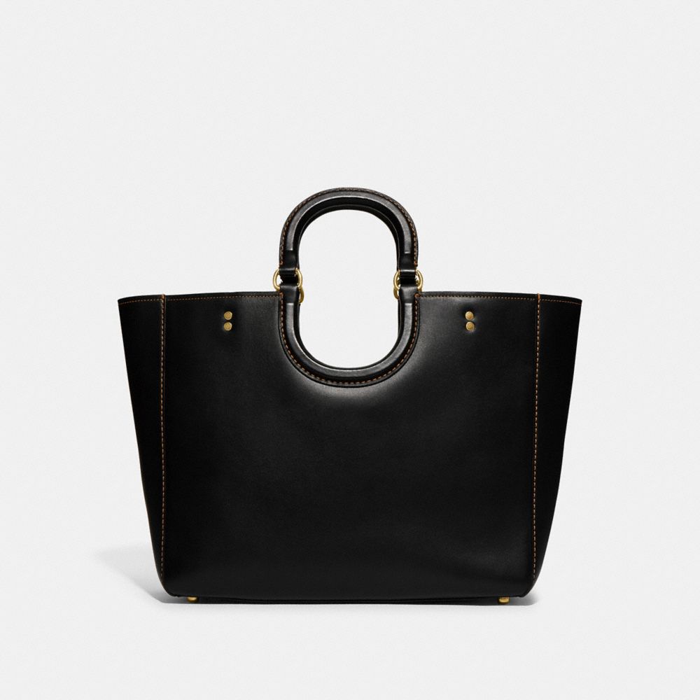 Black Coach Rae Glovetanned Leather Women Tote Bag | SG_CH82127