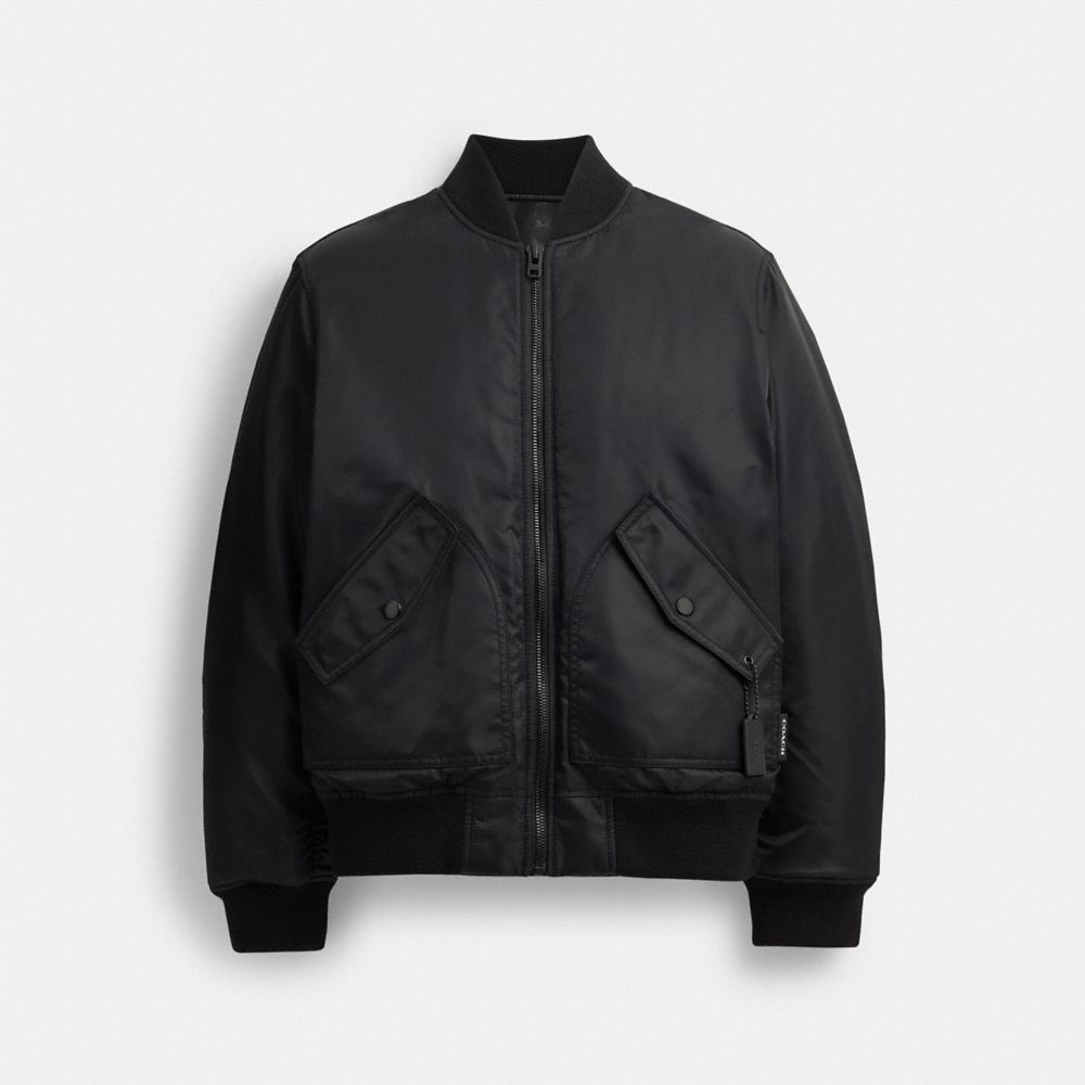 Black Coach Reversible Ma 1 Men Jackets | SG_CH73754