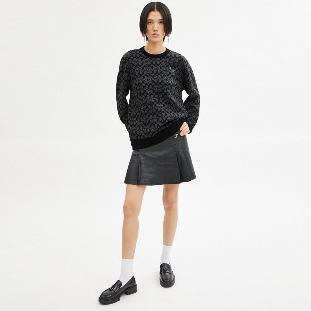 Black Coach Rexy Signature Women Sweaters | SG_CH95143