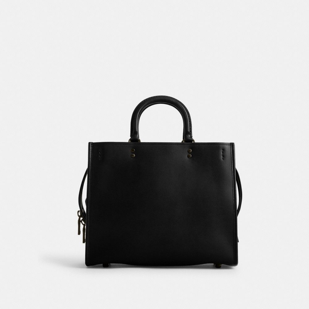 Black Coach Rogue Glovetanned Leather Women Handbag | SG_CH73483