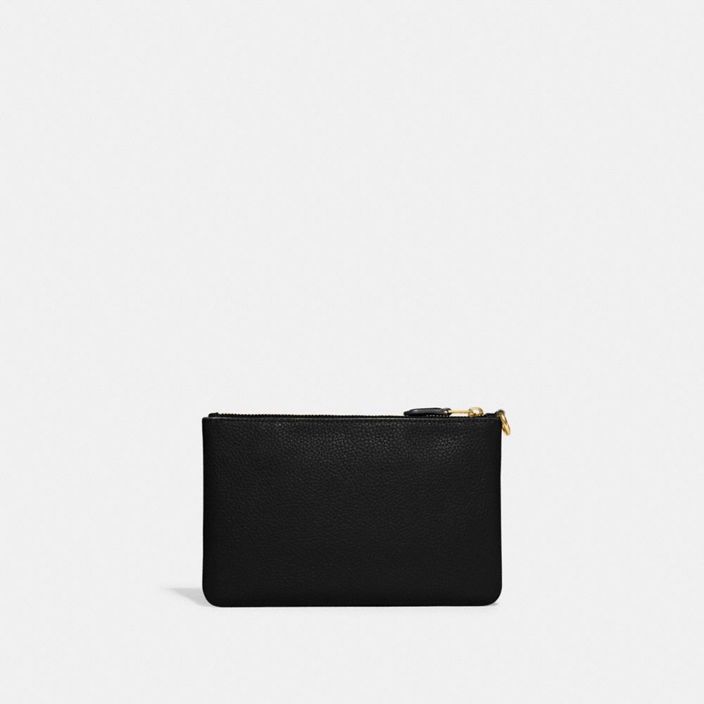 Black Coach Small Polished Pebble Leather Women Small Wallets | SG_CH94222