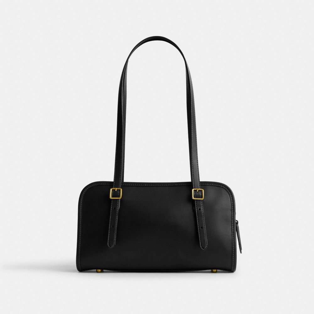 Black Coach Swing Zip Brass Women Shoulder Bags | SG_CH64123