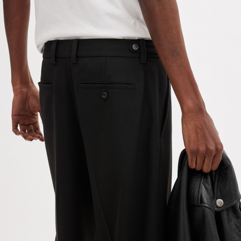 Black Coach Tailored Men Pants | SG_CH78461