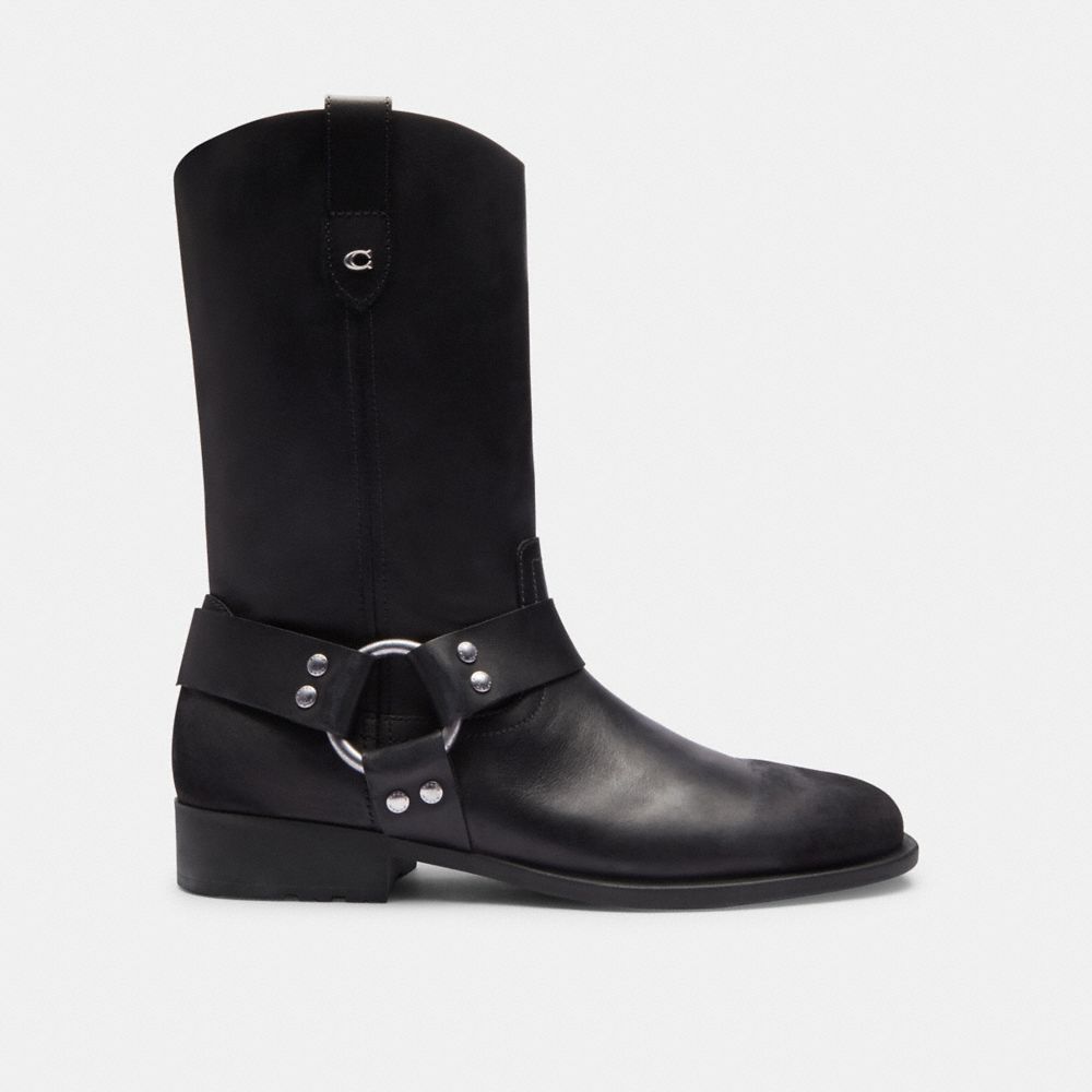 Black Coach Tara Biker Women Boots | SG_CH13106